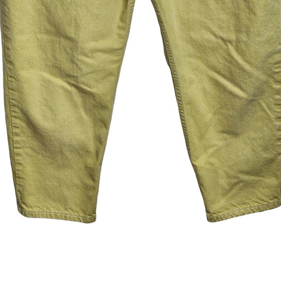 Lands'‎ End Direct Merchants Crop Jeans Womens 14 Reg Yellow Green - Picture 3 of 7